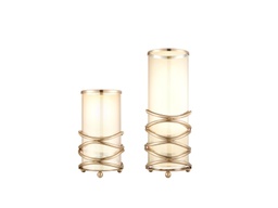 [ACFBJ423] ACFBJ423 CANDLE HOLDER LARGE 180 X 180 X 370 ANTIQUE BRASS