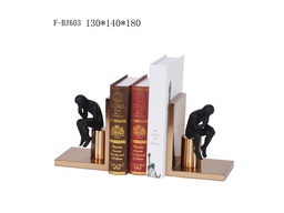 [ACF-BJ603] F-BJ603 THINKER BOOK END ANTIQUE BRASS