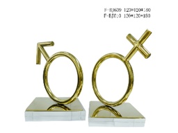 [ACF-BJ610] F-BJ610 CROSS DESKTOP DECOR (120*120*180) BRUSHED GOLD