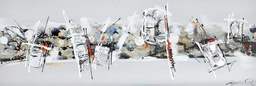[ACFC7899E-2] FC-7899-2-OIL PAINTING (150*50*3)-NEW