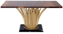 [ACFT14340A-DIN] FREDERICK-FT-14340A-CONSOLE TABLE (152*152*75) -SHINING GOLD