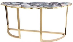 [ACFT15194A] FELIZA-FT-15194A(DZCP0001)-CONSOLE-(152*50*86)-SHINY GOLD BLUE