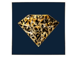 [ACGT092RESIIN] GT-092-RESIN PAINTING (119.0X119.0)-GOLDEN ALUMINUM ALLOY FRAME