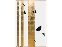 [ACGT106RESIIN] GT-106-RESIN PAINTING (77.0X117.0)-GOLDEN ALUMINUM ALLOY FRAME