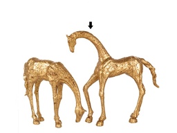 [ACH0508] H0508-WALKING HORSE SCULPTURE-340X80X340-GOLD