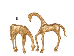 [ACH0509] H0509-EATING HORSE SCULPTURE-260X70X250-GOLD
