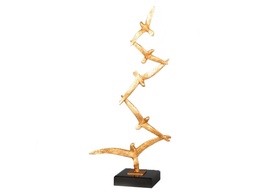 [ACH0511] H0511-SWIMMING GOOSE-290X160X640-GOLD