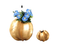 [ACH0515] H0515-WALNUT FLOWER POT-LARGE-GOLD