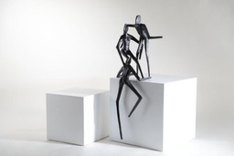 [ACH1321] H-1321-ACROBAT SCULPTURE (370*280*780)-BLACK