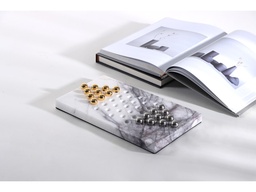 [ACH1374] H1374-MARBLE CHESSBOARD-(1260*150*35)-WHITE