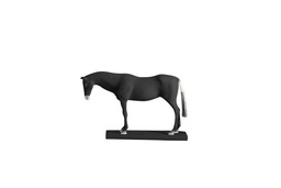 [ACH1468A] H1468A-BLACK HORSE SCULPTURE-(220*60*135)
