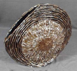 [ACHAS528 TABLE VASE] HAS528-DECORATION-TABLE VASE-L.BROWN
