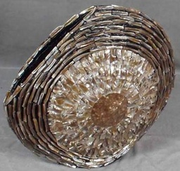 [ACHAS528-1TABLE VASE] HAS528-1-DECORATION-TABLE VASE-L.BROWN