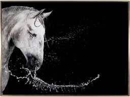 [ACJM004-L RESIIN] JM-004-L-RESIN PAINTING (120.0X80.0)-GOLDEN ALUMINUM ALLOY FRAME